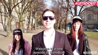 LETSDOEIT - Astonishing German Long Boobies Wild Vicky Bums Bus Drilled