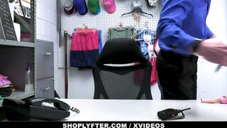 Shoplyfter - crazy hot thief (Sarah Lace) pays a heavy price