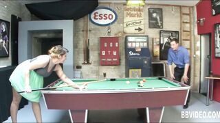 Huge Tit german cougar fucked on billiard table