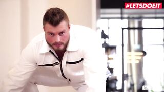 LETSDOEIT - Boss cougar Tease Her Janitor And Fucks With