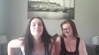 My long boobed friend and I smoking a cigarette with our