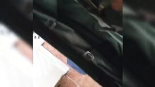 Bent over Wc counter booty banged cumshot from tatted Bwc god