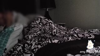 Mom gets really vulgar watching porn before bed. Has rough and longest orgasm.