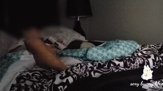 Mom gets really vulgar watching porn before bed. Has rough and longest orgasm.
