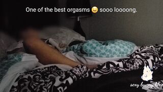 Mom gets really vulgar watching porn before bed. Has rough and longest orgasm.