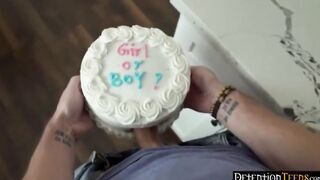 Stepsister and her best friends make stepbrother pull his penis out into front of them