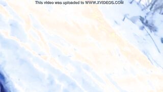 Outdoor oral sex into winter into the park