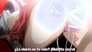 Anime - This freaky chick likes to be penetrated by 2 long dicks