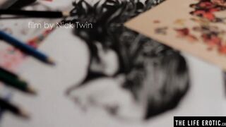 Vulgar natural Hot massage her crazy sexy jugs and bushy vagina