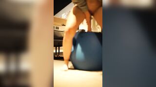 Outside sex toy screwed into my tight twat