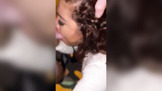 Huge boobs Hispanic gets plowed into a parking lot