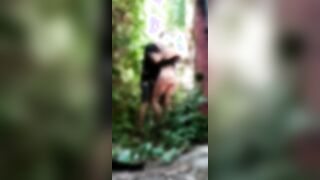 anonymous lovers fucking inside the woods