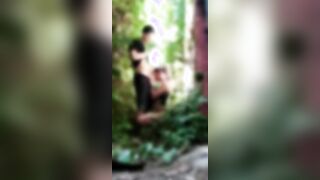 anonymous lovers fucking inside the woods