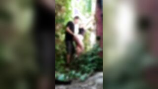 anonymous lovers fucking inside the woods