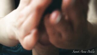 Mom Skilled hands makes cum stranger huge dick 4k - Close Up - SweetAnnaBella