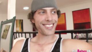 Thin teens cheerleader Emily Grey facialized after sex