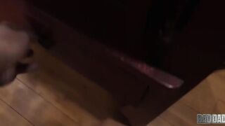PERVERTED DAD GETS CAUGHT BY HIS BABE STEP DAUGHTER JENNA