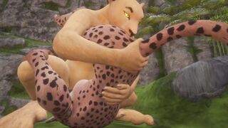 Dyke Feline Cats Snatch Play | Mouth Full of Piss Ending | Wild Life