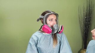 Scarlett Has a Medical Bondage and two Girls Try on