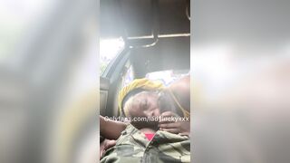I wanted that cum inside my mouth so bad I pulled over and drained him into the vehicle