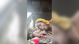 I wanted that cum inside my mouth so bad I pulled over and drained him into the vehicle
