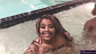 lovekallyxo.com - African Girls Blowing Penis Inside The Pool