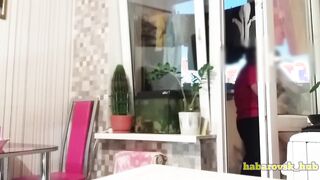 Hubby went to shower wifey plowed by friend