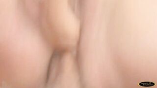 Blonde sluts plays with sex toy while she gets booty fuck