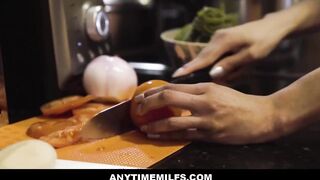 FreeUse Fucking My Slim Hispanic cougar Stepmom Around The House