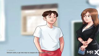 SummertimeSaga - Professor sat on top and gave her reward