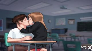 SummertimeSaga - Professor sat on top and gave her reward