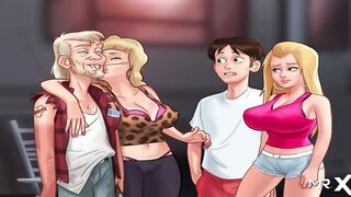 SummertimeSaga - Professor sat on top and gave her reward