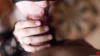 chick Inside Hot Underwear Plays Booty Plug and Swallows Cum