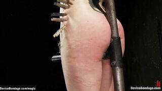 Tied long titted red haired flogged