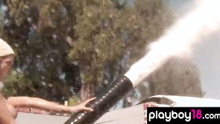Badass hispanic Daisy Sanchez and her gf taking a naked
