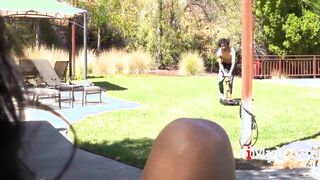 milf Gets Help With Her Yard - Reagan Foxx