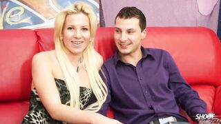 Hottie blonde Gabriela and her BF showing lusty home made
