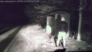 My hubby's friend fucks me by the road, driving me