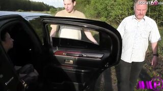 Step Son catch German Milf Cheating and Seduce her to