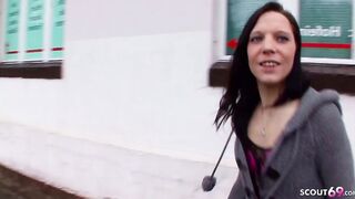 Thin German College Women Pickup and Casting Nailed by older