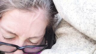 Parking Lot Oral Sex Ends inside a Cum Bubble Mouthpie