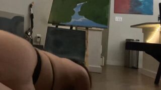 Huge TITTIE mom Deepthroats a Long Dick Like it was going out of style, into stylish mesh blindfold.