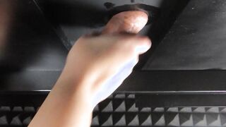 "Milked inside my heel" then put my feet into his cum