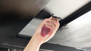 "Milked inside my heel" then put my feet into his cum