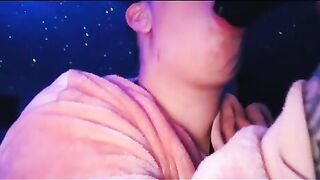 Sucking Off my Triple Penis Sex Toy & big black cock