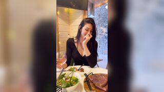 I invited my stepmom to a restaurant & was rewarded with cool sex. point of view