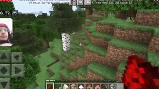 Minecraft Gameplay / mining coal and getting food To survive // WITH FACECAM