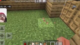 Minecraft Gameplay / mining coal and getting food To survive // WITH FACECAM