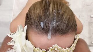 The cunt with mouth is banged! into the mouth and cum abundantly on her hair