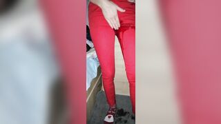 Desperate Pissing Leggings all over my Bedroom Floor